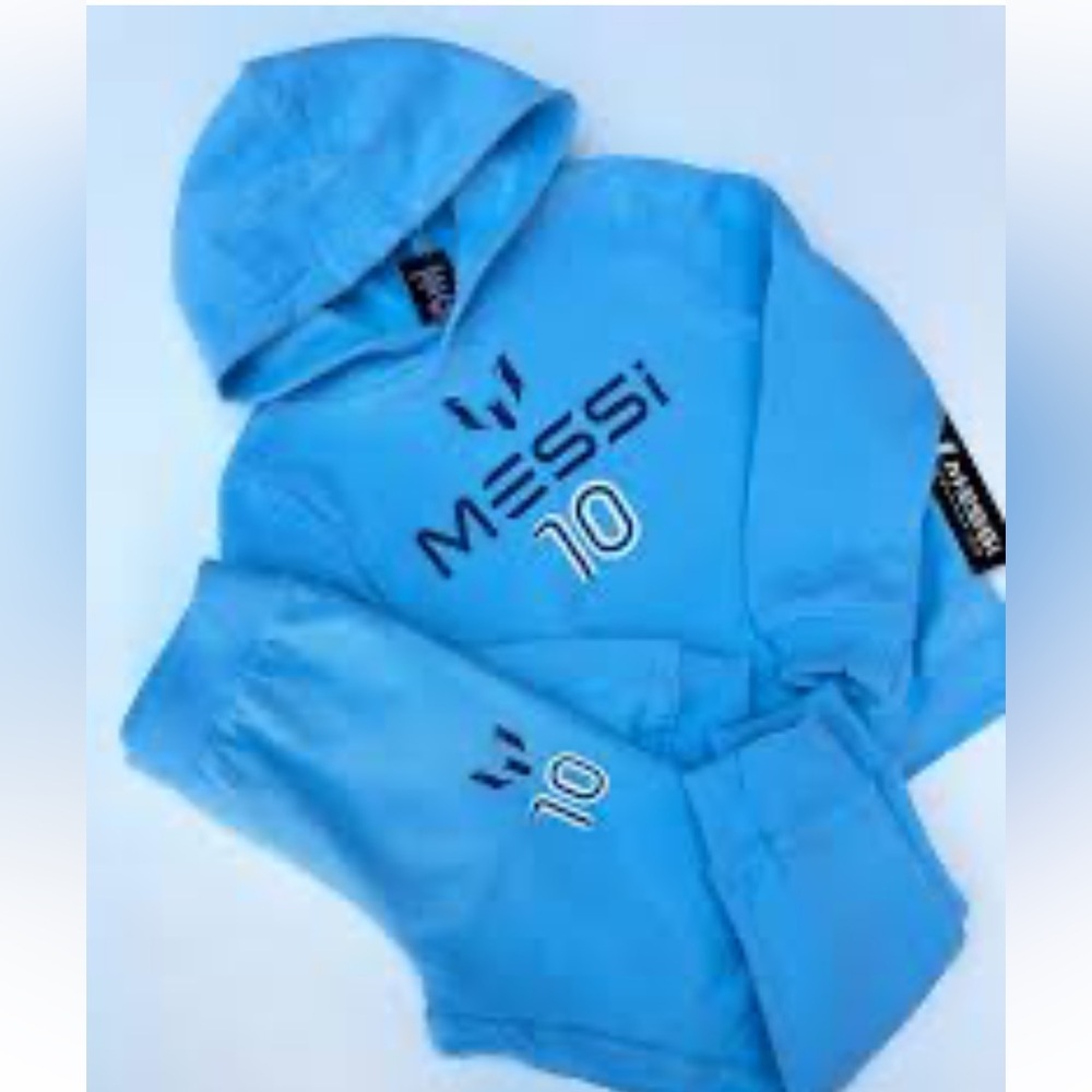 Blue Messi collection Hoodie and Sweatpants Set size 5